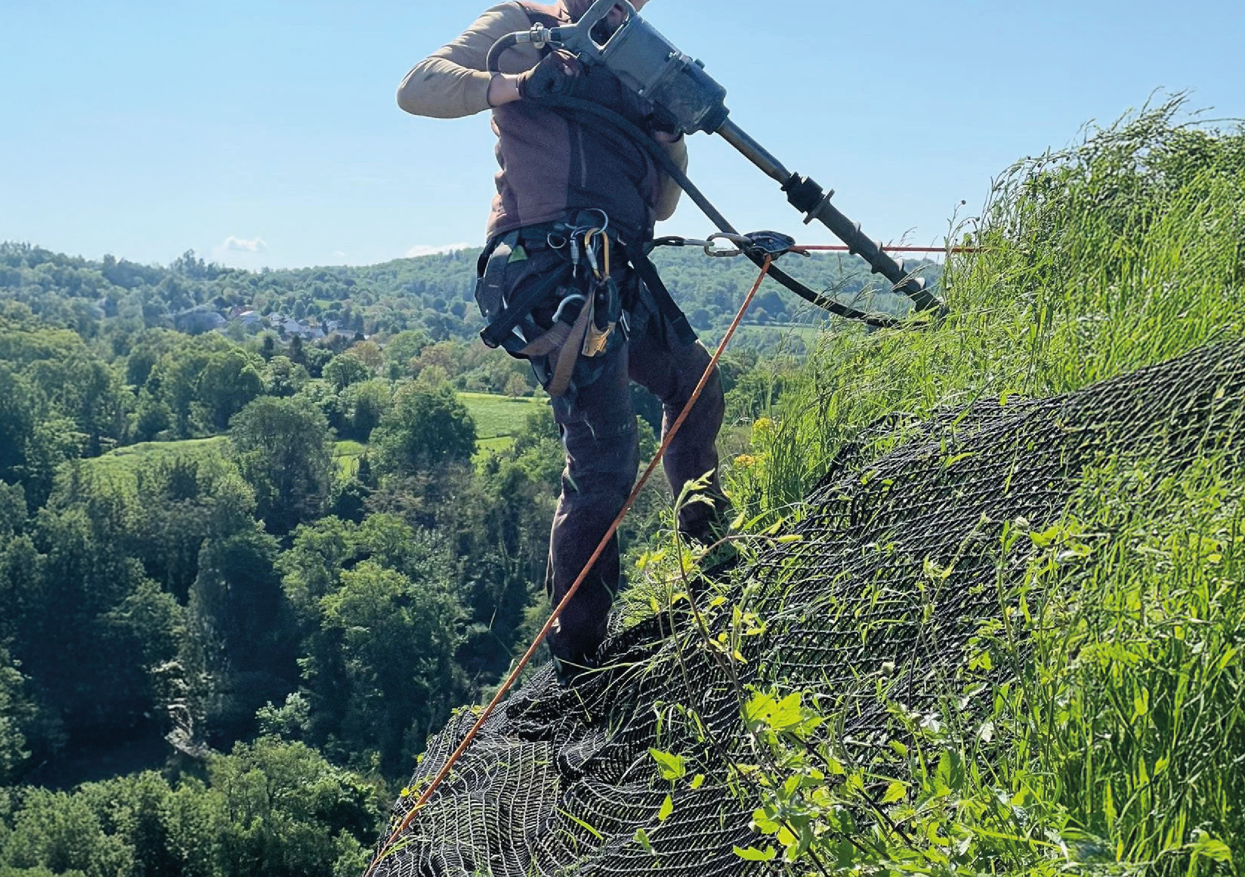 Unsere JUMBO hilft bei der Sicherung der Festung Ehrenbreitstein