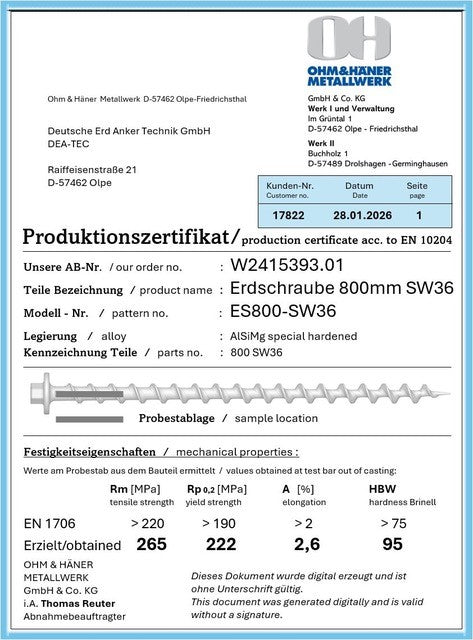 SLOG-X Produktionszertifikat ist da!