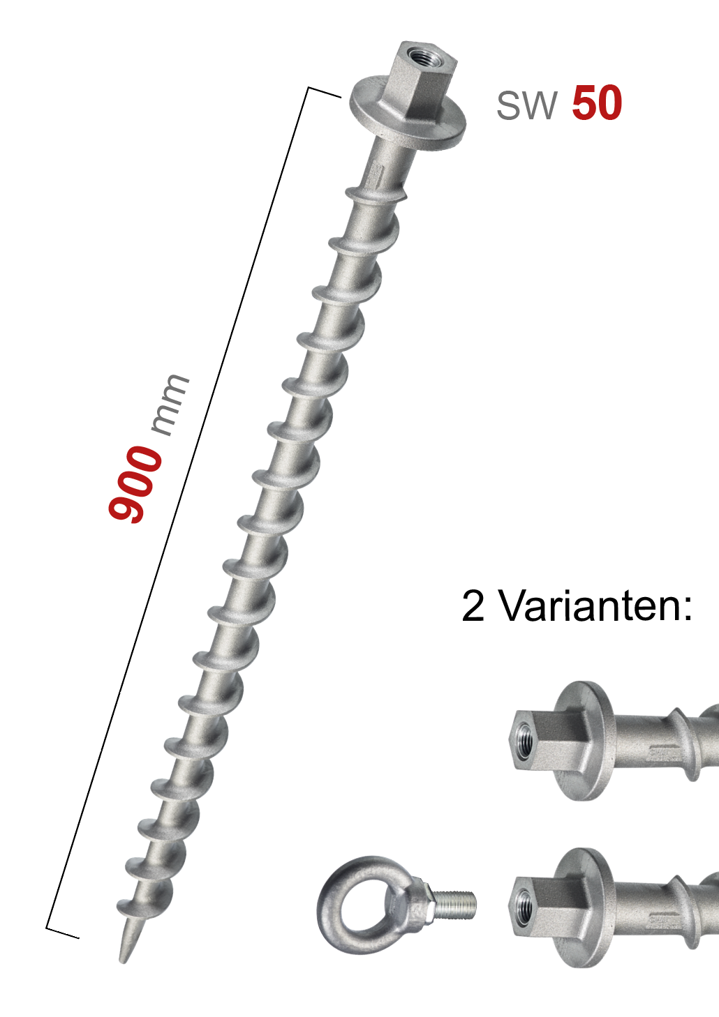 SLOG-X Erdschraube ES900-SW50